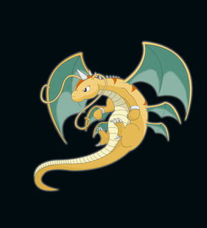 Ταπετσαρία Cool Flying Mega Dragonite — Oppo Find N Ταπετσαρία