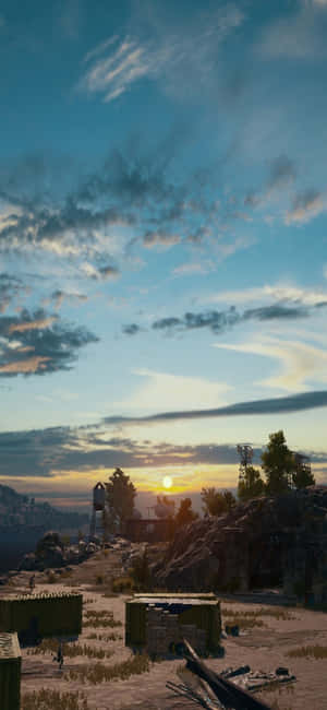 Φόντο iPhone X Playerunknown's Battlegrounds — Ανατολή Ταπετσαρία