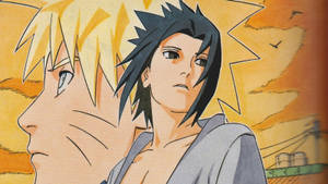 Ταπετσαρία σχεδίου Naruto και Sasuke — Naruto αισθητική Ταπετσαρία