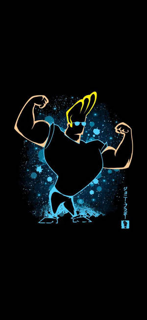 Ταπετσαρία τέχνης περιγράμματος Johnny Bravo — iPhone 11 Pro Ταπετσαρία