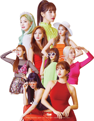 Τα Μέλη των Twice με Πολύχρωμη Μόδα