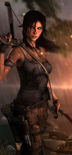 Iphone Xs Max Rise Of The Tomb Raider Φόντο — Samsung Galaxy S20 Ταπετσαρία
