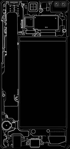 Ταπετσαρία Galaxy S10 Plus ασπρόμαυρου τηλεφώνου — iPhone 13 Pro Ταπετσαρία