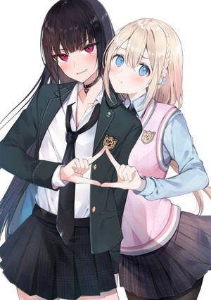 Τρίγωνο Κωμωδία anime λεσβίες ταπετσαρία — Ανιμέ λεσβία Ταπετσαρία