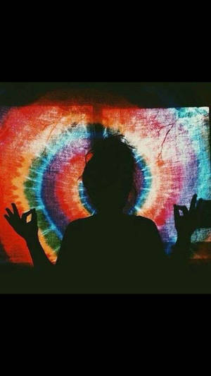Τρίπυ Αισθητική Διαλογισμού Φόντο Tie-dye