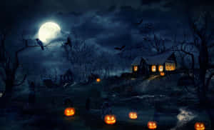 Τρομακτικές εικόνες Halloween — Απόκοσμη ατμόσφαιρα Χάλογουιν Ταπετσαρία