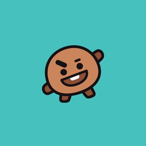 Ταπετσαρία τυρκουάζ αφίσας Shooky BT21 — Pixel Watch Ταπετσαρία