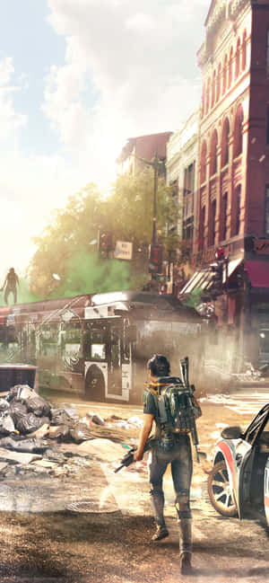 Iphone Xs Max The Division Background — Honor X6e Ταπετσαρία