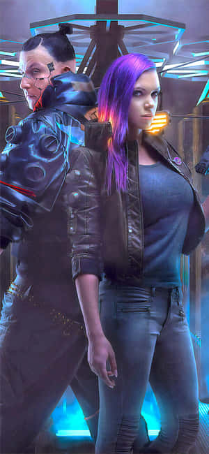Φόντο Iphone X Cyberpunk 2077 — Honor X7e Plus Ταπετσαρία