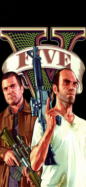 Φόντο iPhone X Grand Theft Auto V — Honor Play 80 Plus Ταπετσαρία