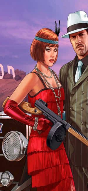 Φόντο iPhone X Grand Theft Auto V — Galaxy S25 Ταπετσαρία