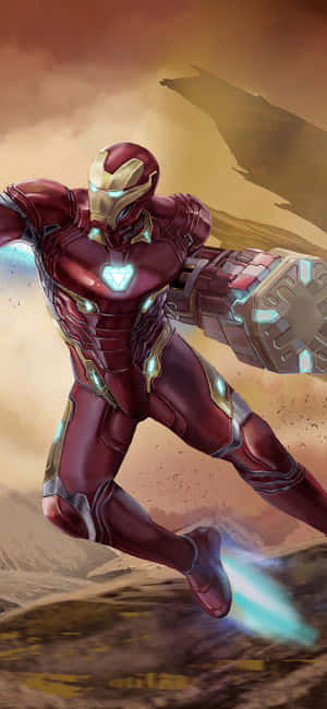 Φόντο Iphone X Iron Man — Realme P4x 4G Ταπετσαρία