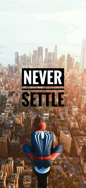 Φόντο Νέας Υόρκης Never Settle — iPhone Xs Ταπετσαρία