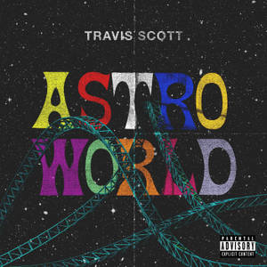 Ταπετσαρία του άλμπουμ Astroworld με καλλιτεχνική πίστα τρενάκι σε ρετρό κύμα θέμα. — Motorola Razr 2026 Ταπετσαρία