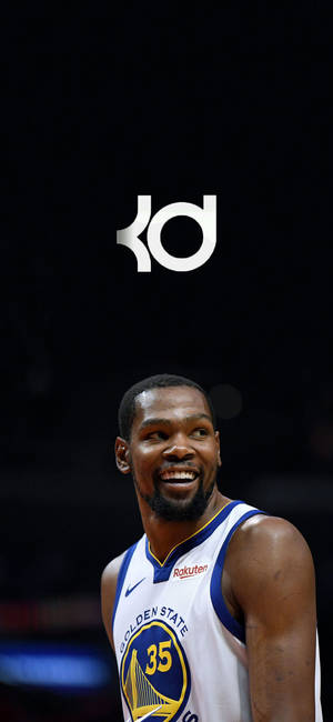 Ταπετσαρία με χαμόγελο και λογότυπο Kevin Durant — iPhone 17 Pro Max Ταπετσαρία