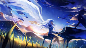 Ταπετσαρία Χαρακτήρες Anime Angel Beats! — Anime Χαρακτήρες Ταπετσαρία