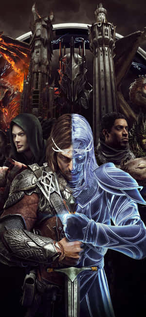 Iphone X Shadow Of Mordor Φόντο — iPhone 17 Pro Max Ταπετσαρία