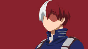Ταπετσαρία με χαριτωμένο Fan-Art του Todoroki χωρίς Πρόσωπο