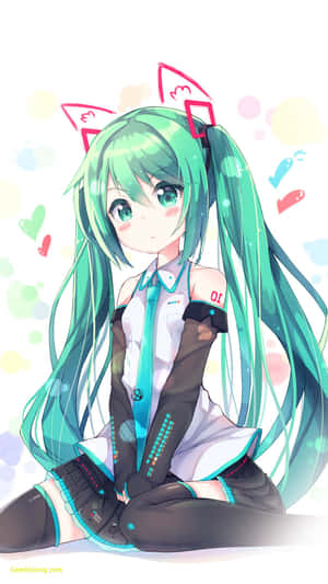 Χαριτωμένο Kawaii Anime Κορίτσι