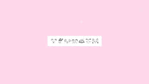 Χαριτωμένο και Αξιολάτρευτο Ροζ Kawaii Φόντο — Ροζ Kawaii Ταπετσαρία