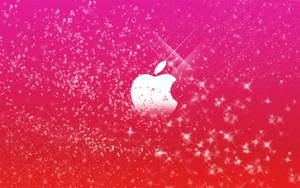 Ταπετσαρία με χαριτωμένο ροζ λογότυπο Apple — Ροζ αισθητική iPhone Ταπετσαρία