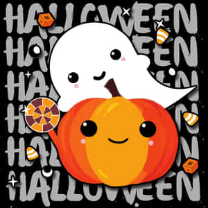 Χαριτωμένο Φόντο Halloween — Χαριτωμένο Halloween Ταπετσαρία