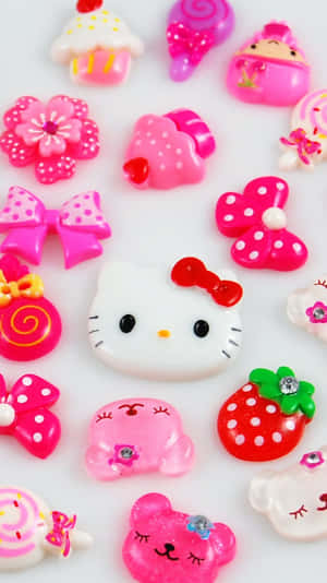 Χαριτωμένο φόντο — Hello kitty αισθητική Ταπετσαρία