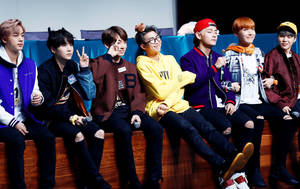 Χαριτωμένοι BTS σε Fanmeet — Χαριτωμένο bts Ταπετσαρία