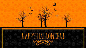 Χαρούμενη Ρετρό Αφίσα Halloween