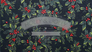 Ταπετσαρία επιφάνειας εργασίας Holly Jolly Χριστουγέννων — Χριστούγεννα επιφάνεια εργασίας Ταπετσαρία