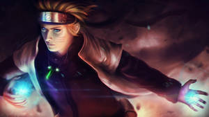 Ψηφιακή Ζωγραφιά Hokage Naruto Uzumaki — Naruto Uzumaki Ταπετσαρία