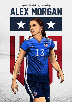 Ταπετσαρία ψηφιακής τέχνης Alex Morgan — IQOO Pad5 Ταπετσαρία