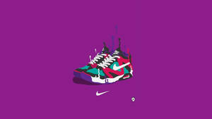 Ψηφιακή Τέχνη με Κουλ Αθλητικά Παπούτσια Nike — Cool Nike Ταπετσαρία