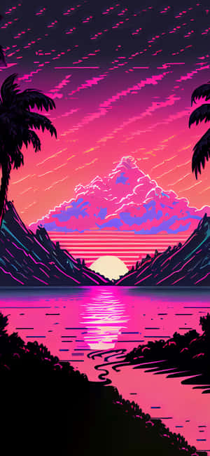 Vaporwave Φόντο — HMD Aura 2 Ταπετσαρία